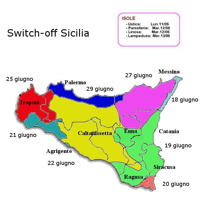 mappa switch-off sicilia rai