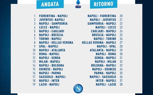 Calendario NapolI Serie A 2020-21